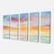 Designart - Pastel Pink And Blue Clouds - Traditional Premium Canvas Wall Art